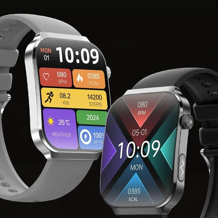 U21 2.2 Inch Square Screen ECG Heart Rate Detection Bluetooth-compatible Call Sports Smart Watch with Sleep Monitor - Black - 4
