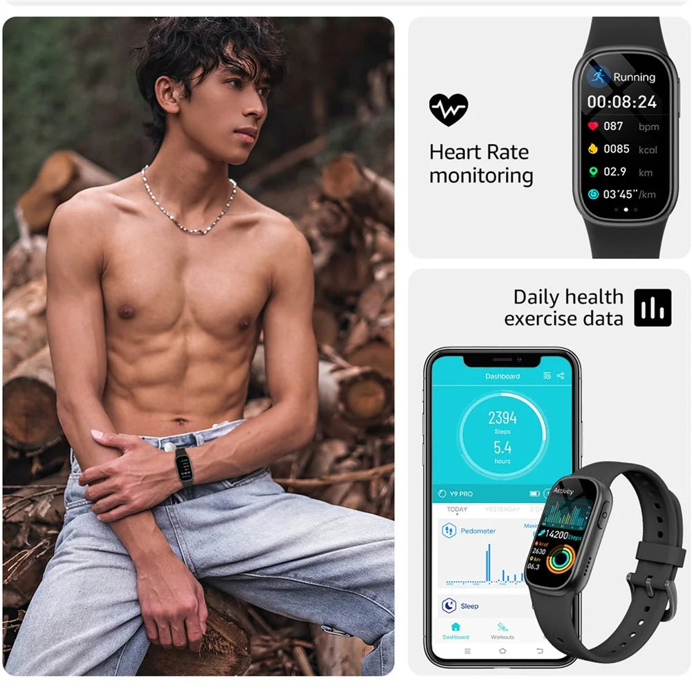 B7 1.47 Inch HD Screen Health Monitoring Bluetooth-compatible Calling Smart Watch Sleep Tracker Sports Watch - Pink - 4