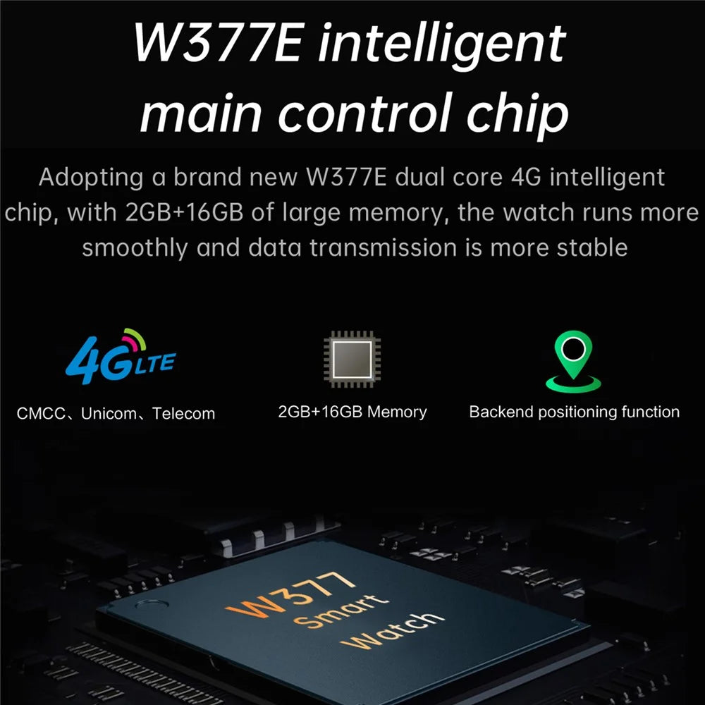 UC16 4G Android Smart Watch Dual Camera 1.43 Inch AMOLED Screen Heart Rate Monitor Sports Wristwatch - Black - 3