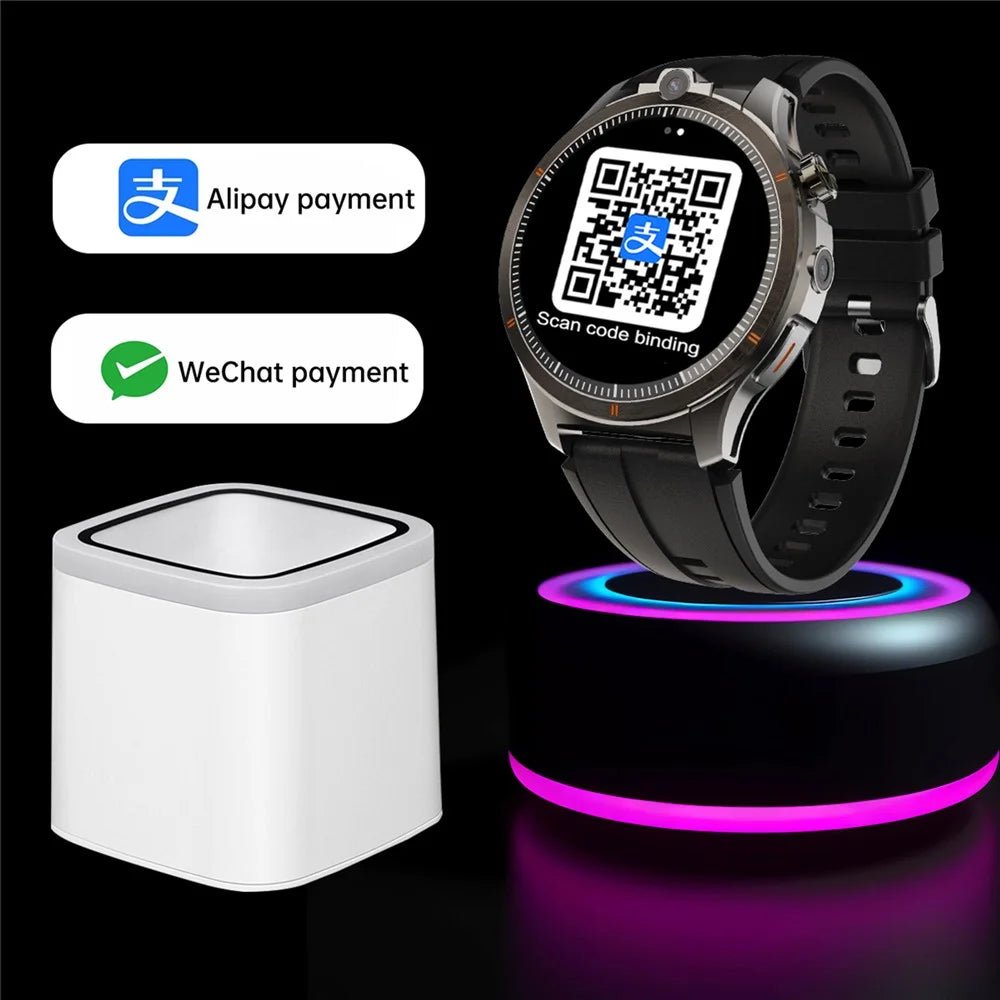 UC16 4G Android Smart Watch Dual Camera 1.43 Inch AMOLED Screen Heart Rate Monitor Sports Wristwatch - Black - 6