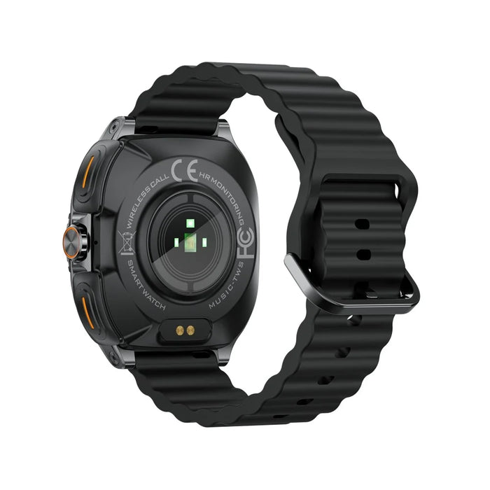GT99 2 in 1 Smart Watch with TWS Earbuds Music Playback Health Monitor IP67 Waterproof Fitness Tracker - Black - 3