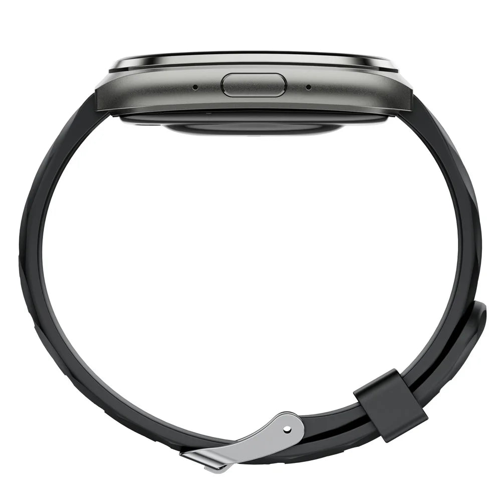 MT66 Silicone Strap Smart Watch 1.83 Inch IPS Screen Fitness Tracker IP68 Waterproof Heart Rate Monitor - Black - 5
