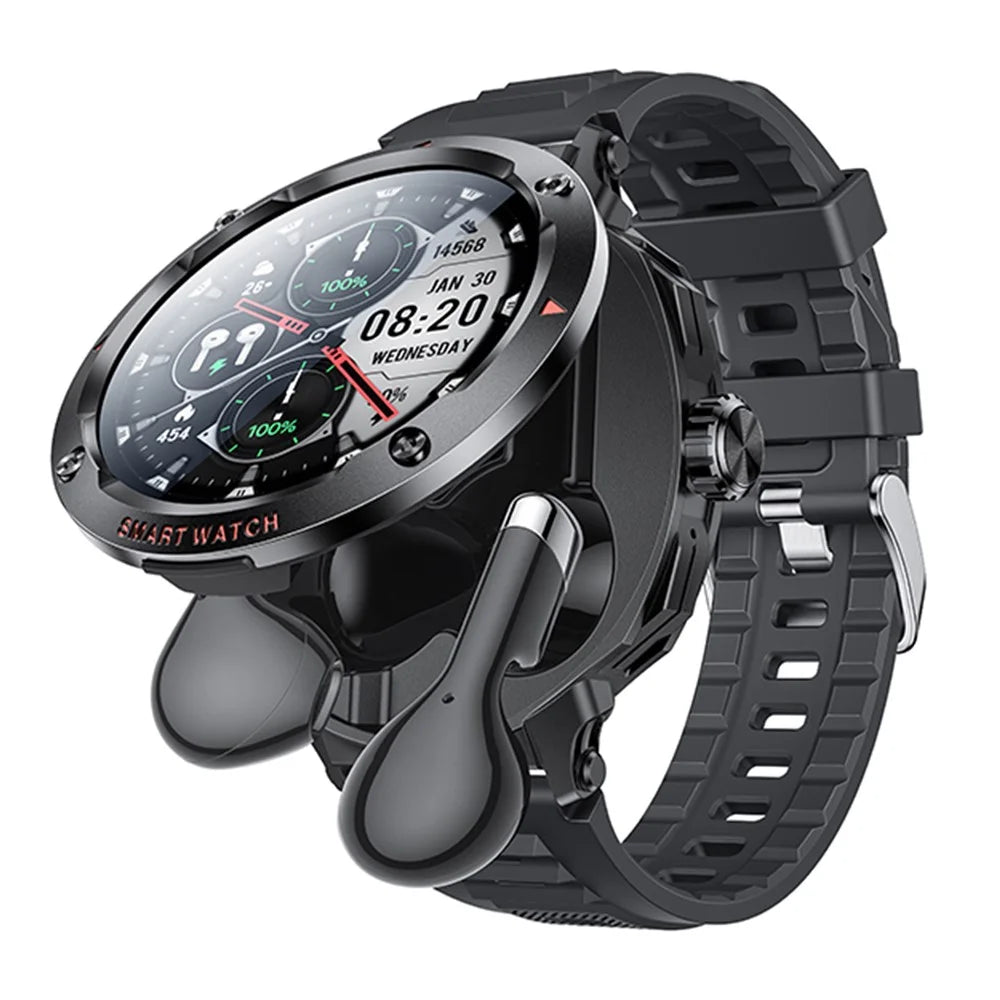 YESIDO IO50 2-in-1 Smart Watch with TWS Earbuds 1.46inch HD Screen Bluetooth-compatible Health Monitor - 1