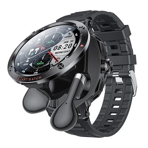 YESIDO IO50 2-in-1 Smart Watch with TWS Earbuds 1.46inch HD Screen Bluetooth-compatible Health Monitor - 1