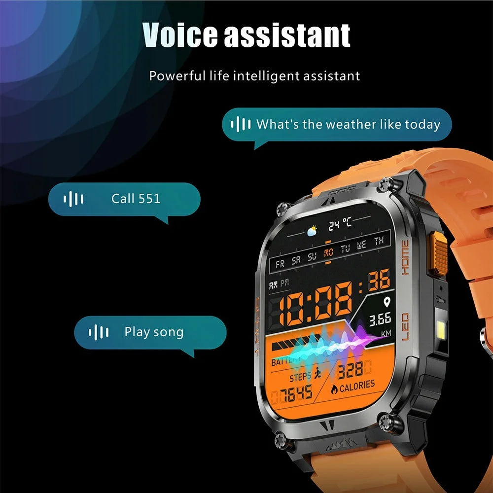 QX18 2.01 Inch Bluetooth-compatible Call Smart Watch IP68 Waterproof GPS Outdoor Sports Health Monitor - Black - 5