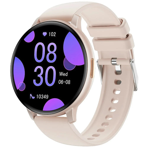 T6 1.38 Inch HD Screen Smart Watch Bluetooth-compatible Call Health Monitor Sports Wristwatch - Pink - 1