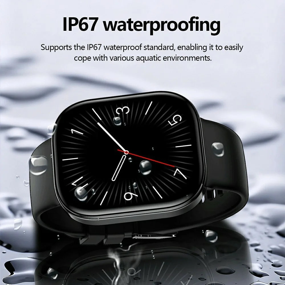 Y3 Smart Watch 1.88 Inch HD Display Heart Rate Blood Oxygen Monitor Bluetooth-compatible Call Wristwatch - Black - 4