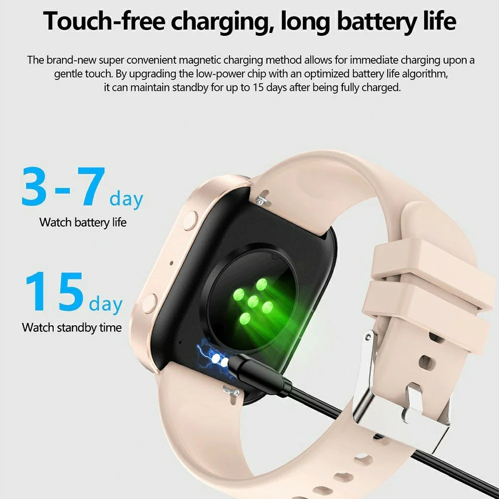 Y3 Smart Watch 1.88 Inch HD Display Heart Rate Blood Oxygen Monitor Bluetooth-compatible Call Wristwatch - Black - 5