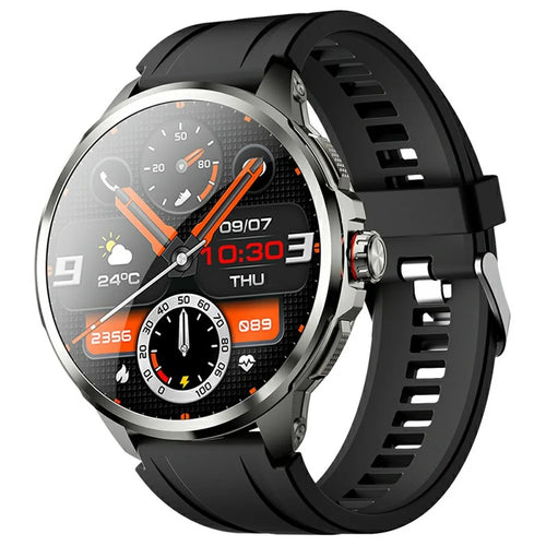 H99 1.95 Inch AMOLED Screen 5G Smart Watch Android 8.1 Video Call Sports Watch Support SIM Card - Black - 1