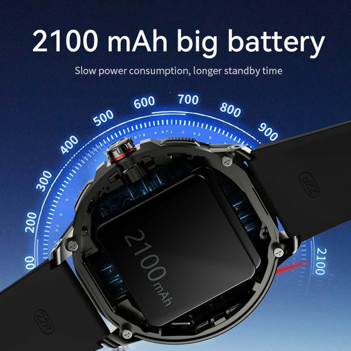 H99 1.95 Inch AMOLED Screen 5G Smart Watch Android 8.1 Video Call Sports Watch Support SIM Card - Black - 3