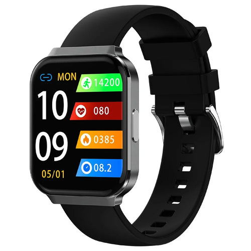 D16 Smart Watch 1.75 Inch HD Screen Bluetooth-compatible IP68 Waterproof Call Heart Rate Sleep Health Monitoring Watch - Black - 1