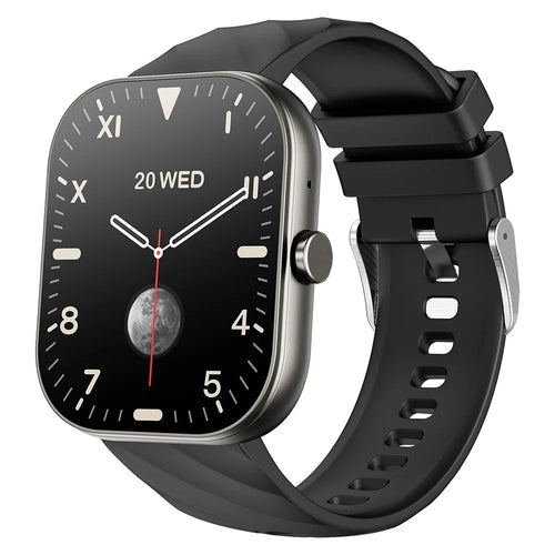 D02 Smart Watch 2.01 Inch Touch Screen Bluetooth-compatible Call Heart Rate SpO2 IP68 Waterproof Sports Monitor Watch - Black - 1