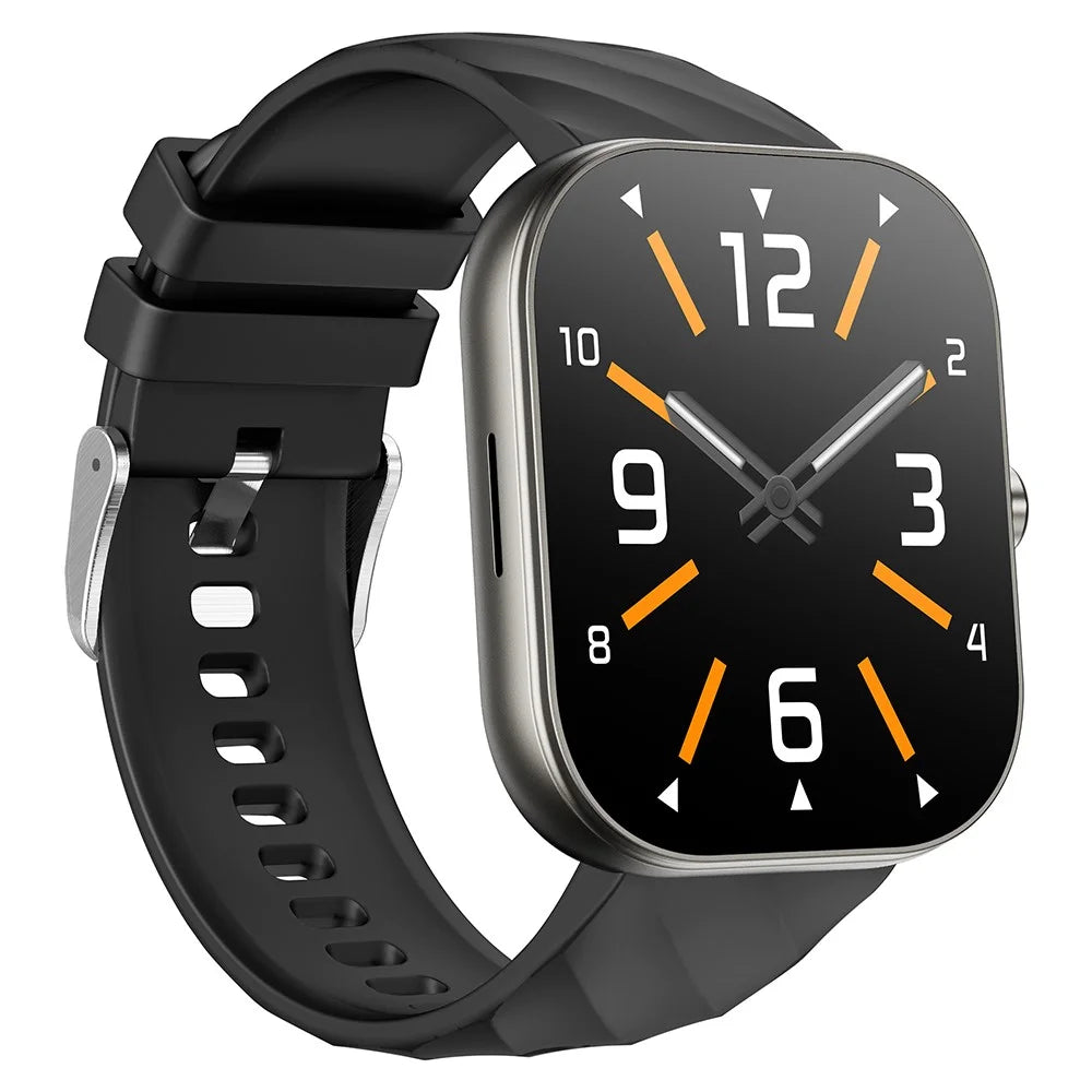 D02 Smart Watch 2.01 Inch Touch Screen Bluetooth-compatible Call Heart Rate SpO2 IP68 Waterproof Sports Monitor Watch - Black - 2
