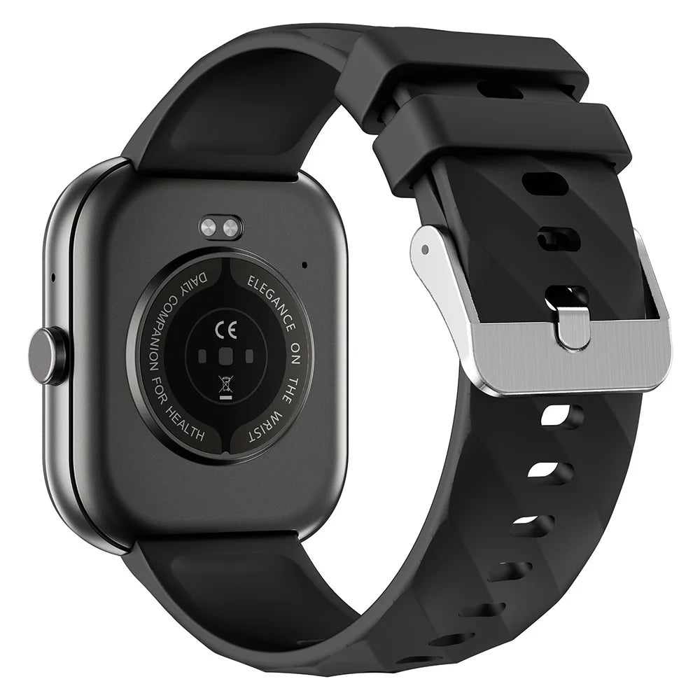D02 Smart Watch 2.01 Inch Touch Screen Bluetooth-compatible Call Heart Rate SpO2 IP68 Waterproof Sports Monitor Watch - Black - 4