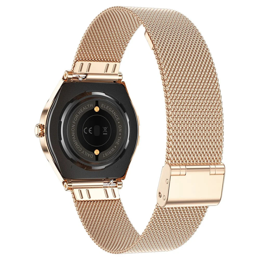 L03 Women's Smart Watch 1.19 Inch AMOLED Screen 390x390 Display Ultra-thin IP68 Waterproof Smart Bracelet for Fitness Health - Gold - 3