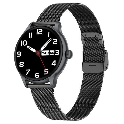 L05 Women Smart Watch 1.19" AMOLED Screen Bluetooth-compatible Call Music Heart Rate Health Monitor - Black - 1