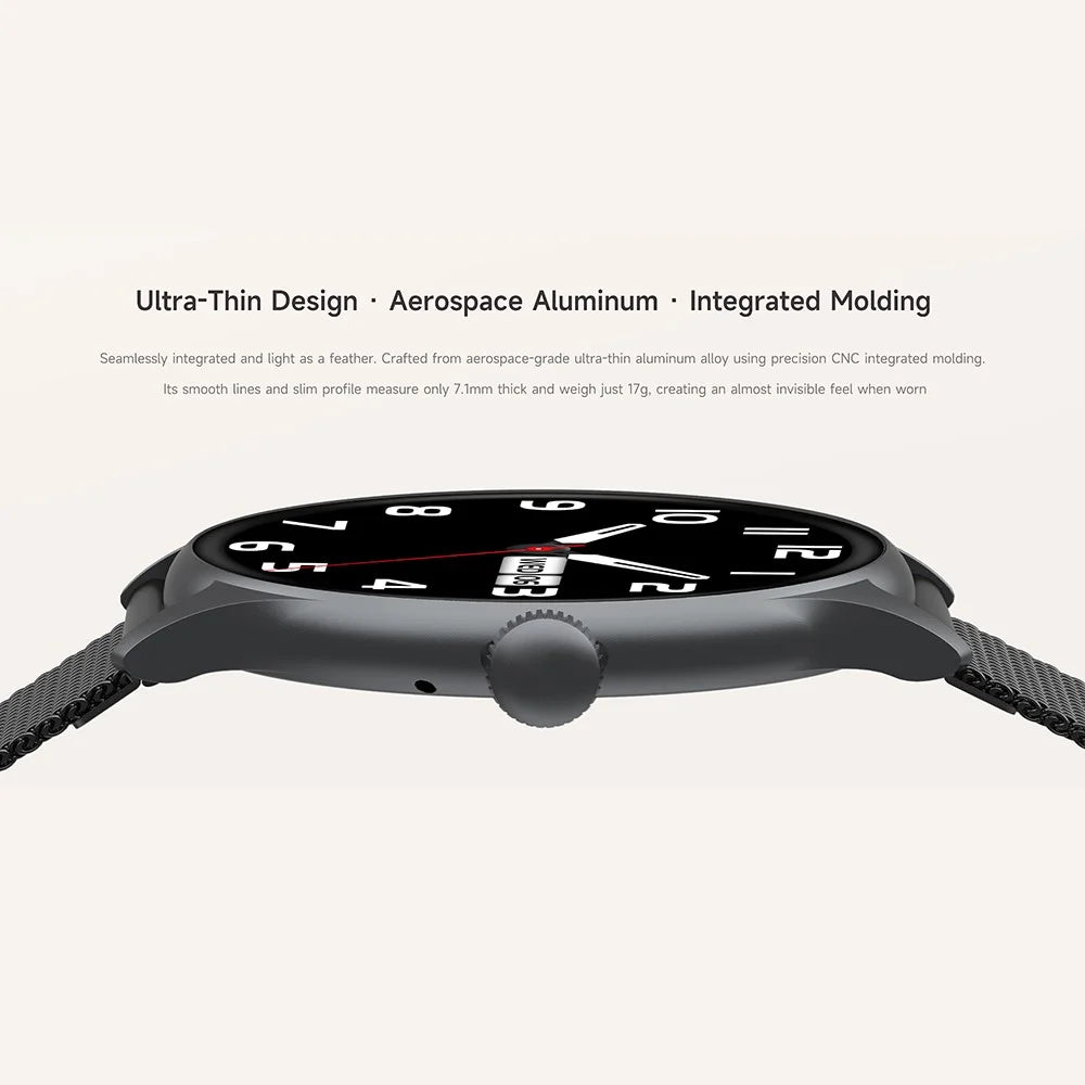 L05 Women Smart Watch 1.19" AMOLED Screen Bluetooth-compatible Call Music Heart Rate Health Monitor - Black - 6