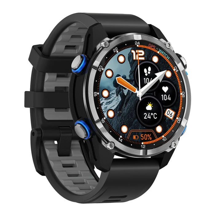 HD350 Pro Smart Watch 1.32 Inch AMOLED Screen GPS 6 Satellite 100+ Sports Modes 3ATM Waterproof 540mAh Health Monitor for Outdoor - Tarnish - 1