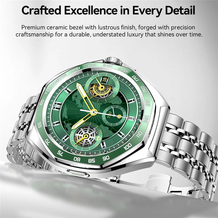 JOYROOM Venture Series JR-FV2 Pro Smart Watch 1.43 AMOLED Bluetooth-compatible Call 450mAh 5ATM Waterproof Watch - Green - 2
