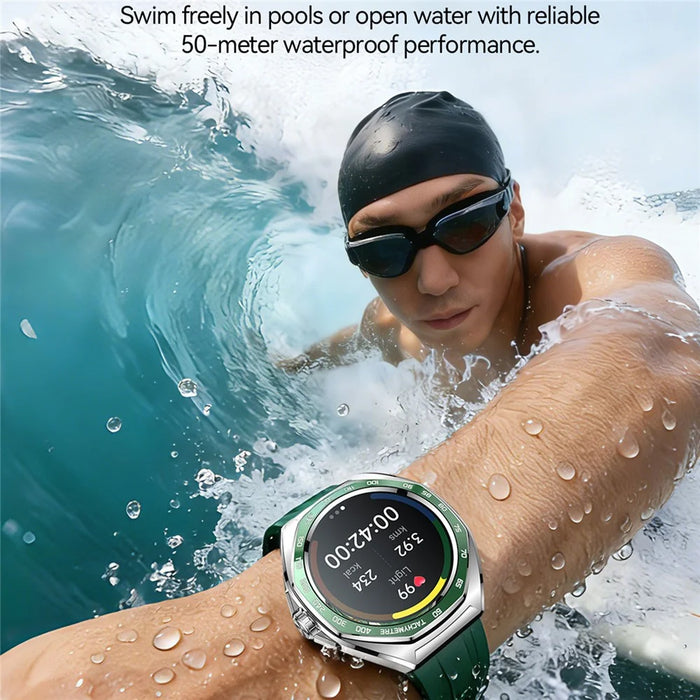 JOYROOM Venture Series JR-FV2 Pro Smart Watch 1.43 AMOLED Bluetooth-compatible Call 450mAh 5ATM Waterproof Watch - Green - 7