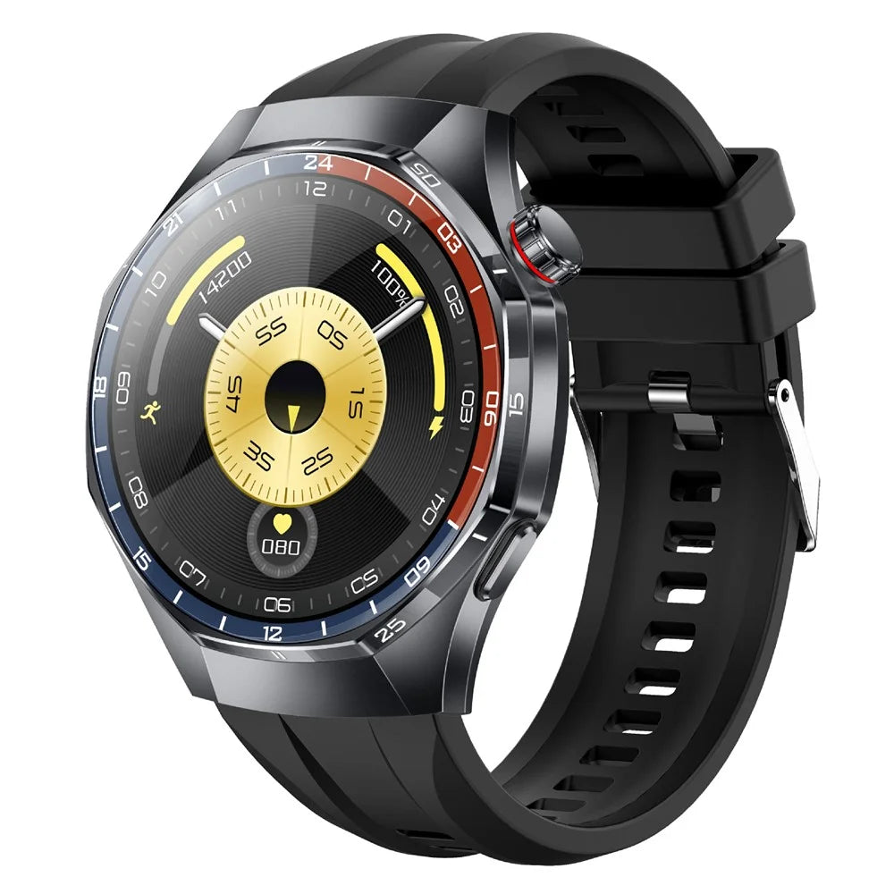 Y108 1.32 Inch AMOLED Screen Smart Watch IP68 Waterproof ECG Heart Rate Blood Oxygen Bluetooth Call Health Monitor  - Tarnish  /  Silicone Strap - 1