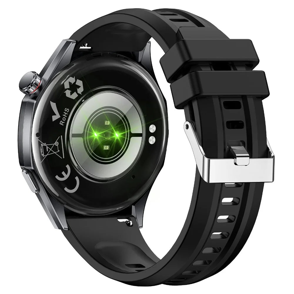 Y108 1.32 Inch AMOLED Screen Smart Watch IP68 Waterproof ECG Heart Rate Blood Oxygen Bluetooth Call Health Monitor  - Tarnish  /  Silicone Strap - 2