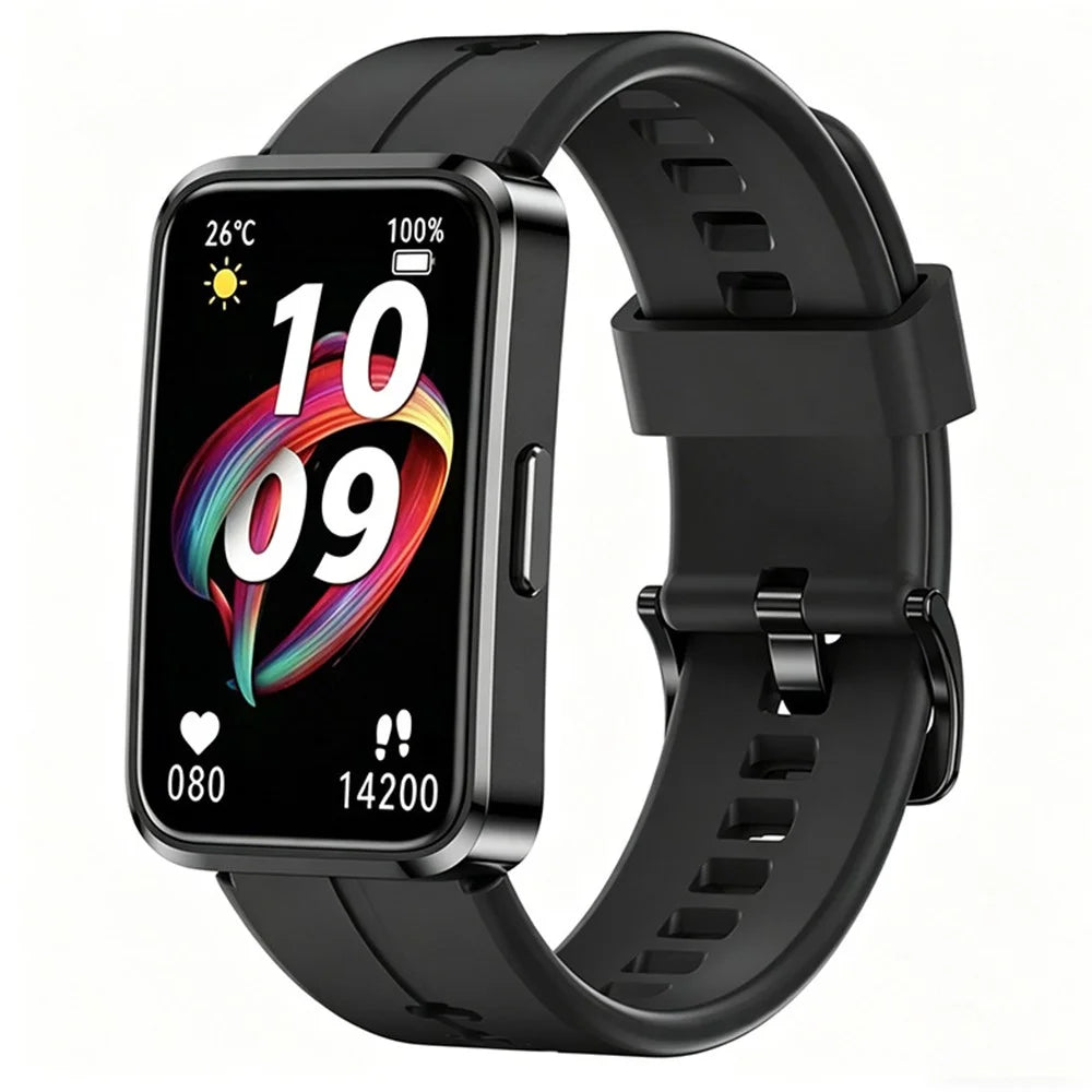 X10 Smart Bracelet Smart Watch Fitness Tracker 1.47 Inch HD Display IP68 Waterproof Heart Rate Blood Oxygen Sleep Monitor for Sports - Black - 1