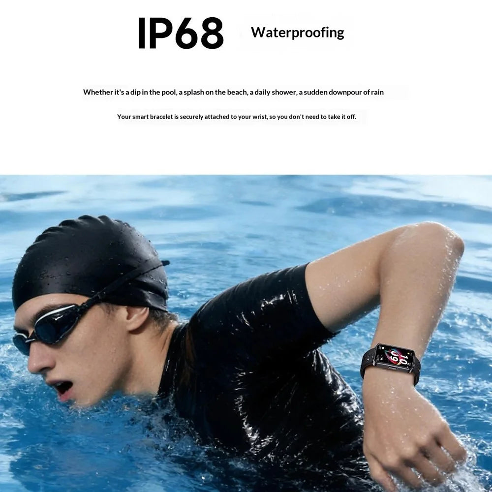 X10 Smart Bracelet Smart Watch Fitness Tracker 1.47 Inch HD Display IP68 Waterproof Heart Rate Blood Oxygen Sleep Monitor for Sports - Black - 5
