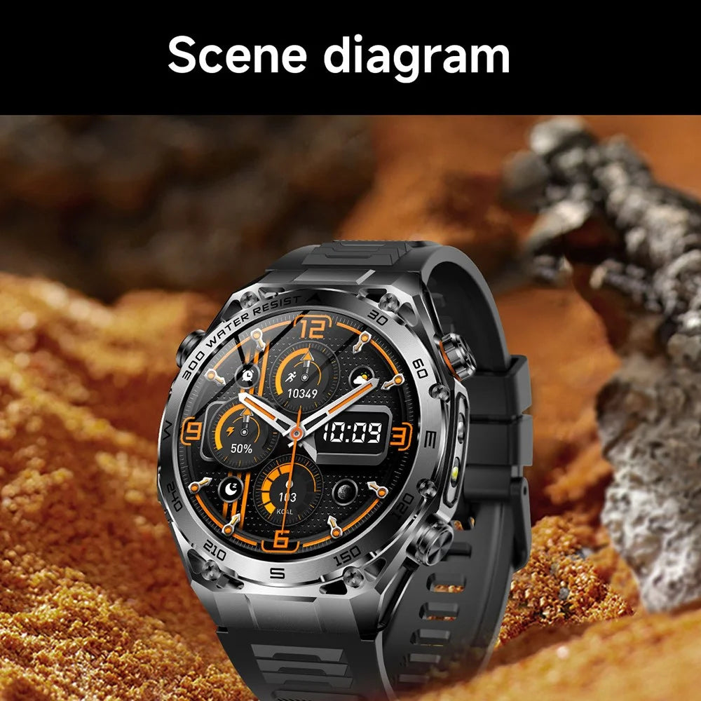 AK105 Silicone Strap Smart Watch Bluetooth-compatible Call Heart Rate Blood Pressure Sleep 1.53 Inch IP68 Sports Fitness Tracker - Black - 3