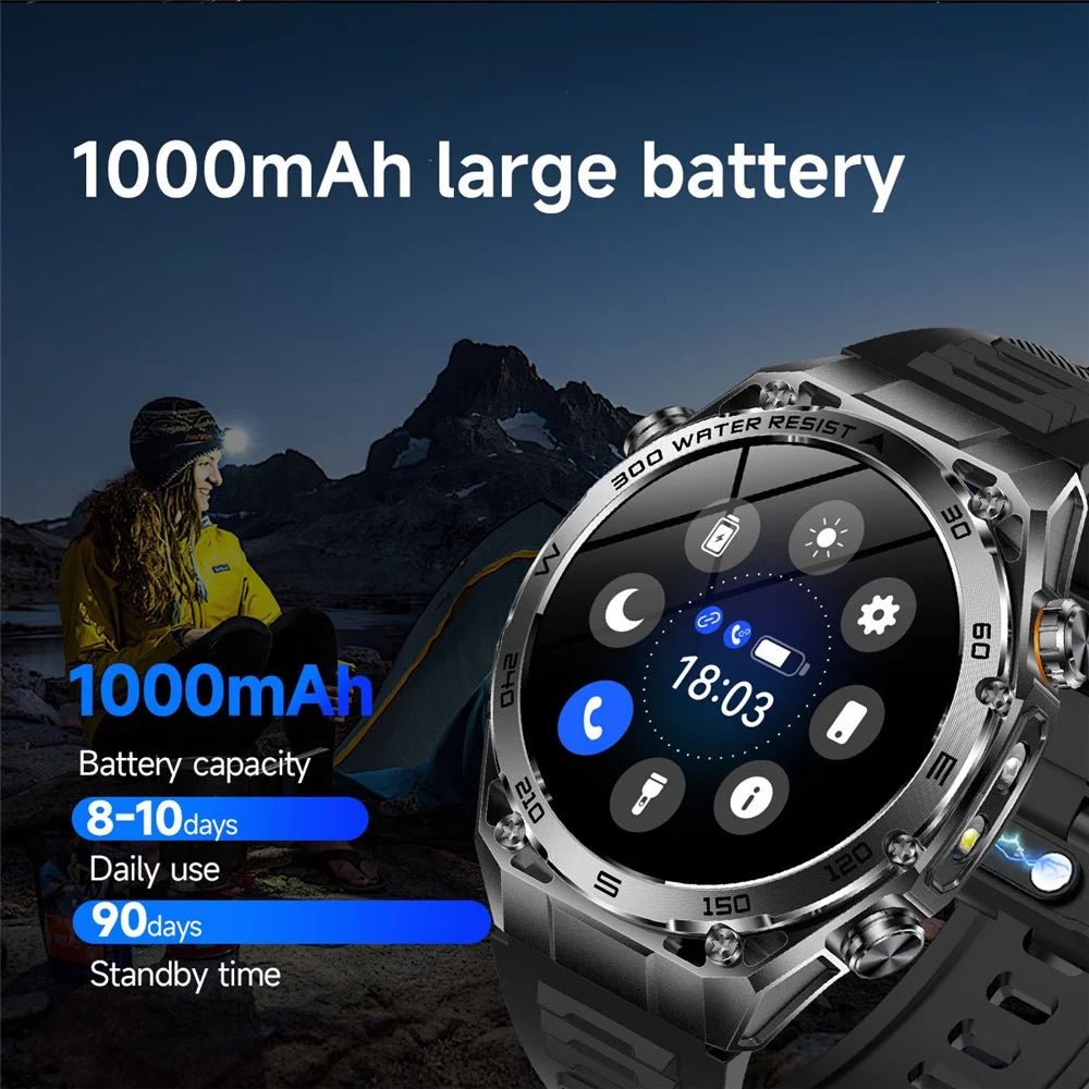 AK105 Steel Strap Smart Watch Bluetooth-compatible Call Heart Rate Blood Pressure Sleep 1.53 Inch IP68 Sports Fitness Tracker - Black - 4