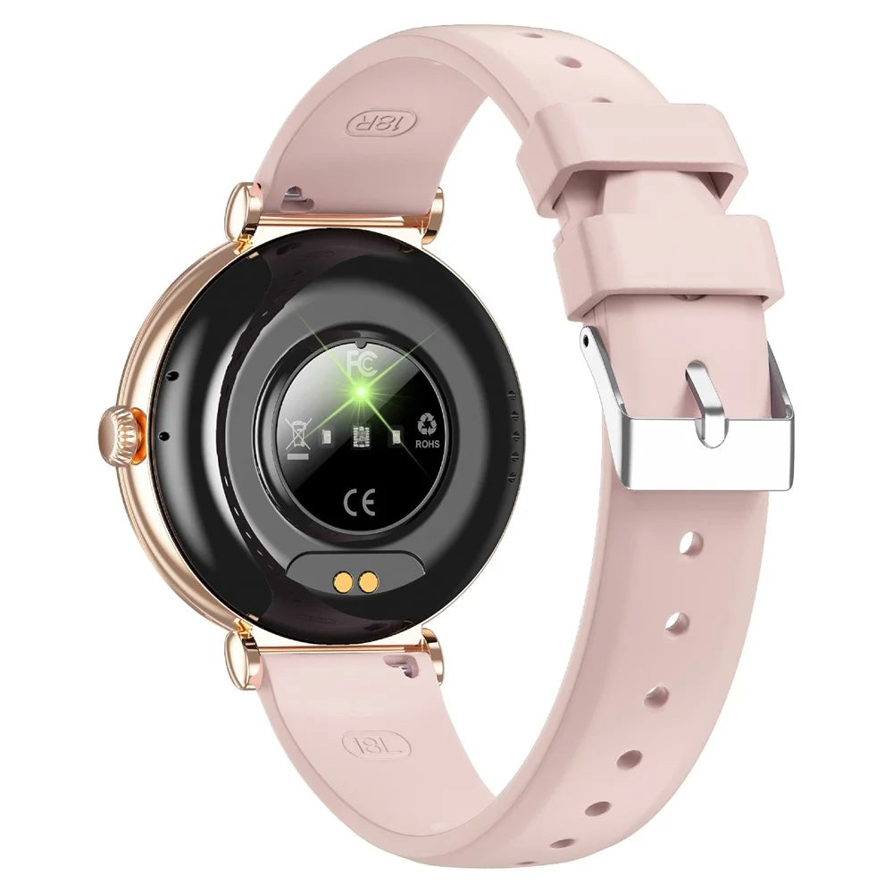 T9 1.27 Inch Smart Watch with Silicone Strap Bluetooth-compatible Call Women Health Sleep Monitor - Pink - 2