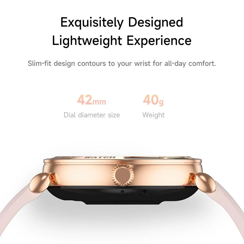 T9 1.27 Inch Smart Watch with Silicone Strap Bluetooth-compatible Call Women Health Sleep Monitor - Pink - 3