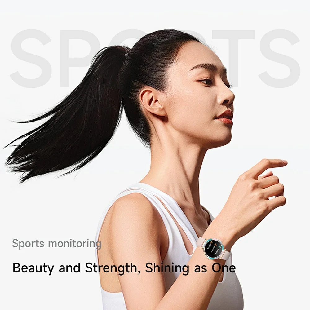 T9 1.27 Inch Smart Watch with Silicone Strap Bluetooth-compatible Call Women Health Sleep Monitor - Pink - 5