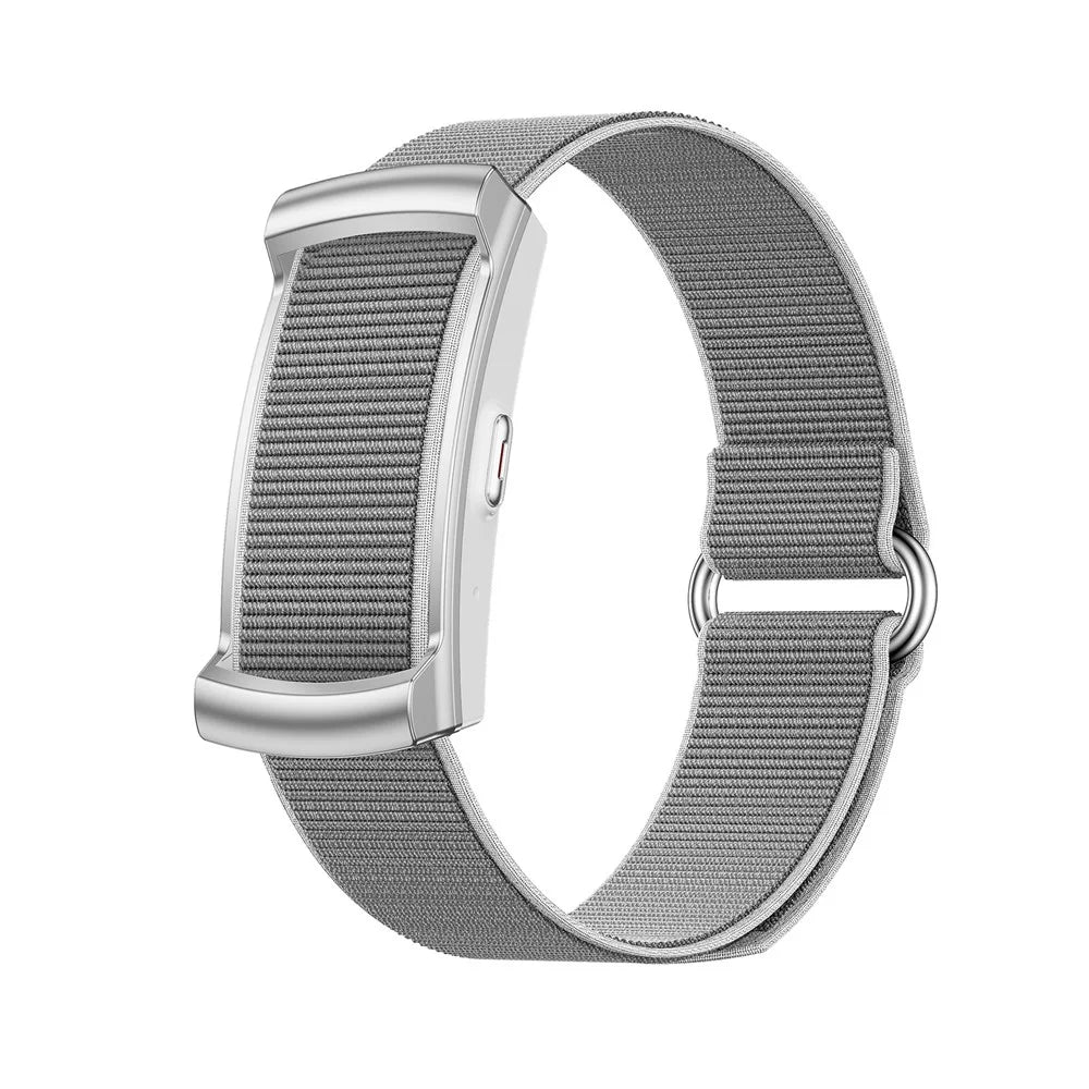 U25 Smart Fitness Tracker Bracelet Heart Rate Blood Oxygen Sleep IP68 Waterproof Health Monitor Wristband for Sports - Silver  /  Braided Strap - 1