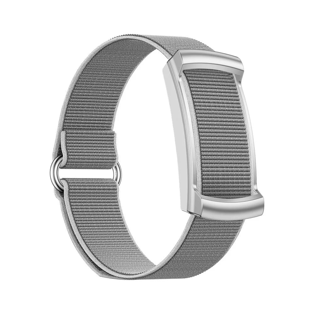 U25 Smart Fitness Tracker Bracelet Heart Rate Blood Oxygen Sleep IP68 Waterproof Health Monitor Wristband for Sports - Silver  /  Braided Strap - 2