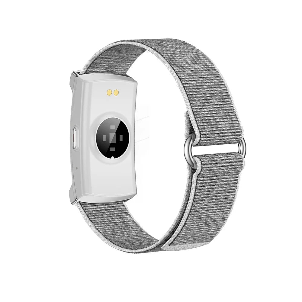 U25 Smart Fitness Tracker Bracelet Heart Rate Blood Oxygen Sleep IP68 Waterproof Health Monitor Wristband for Sports - Silver  /  Braided Strap - 4