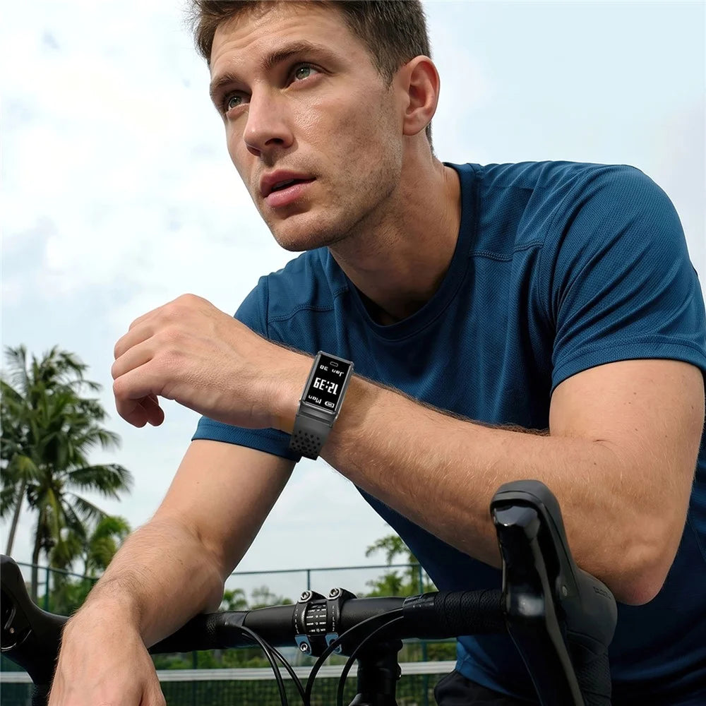 B11 Ultra Thin Smart Wristband with Silicone  /  Nylon Straps Fitness Tracker 0.96 Inch OLED Heart Rate Blood Oxygen IPX8 Waterproof Sleep Monitor Bracelet - Black - 4