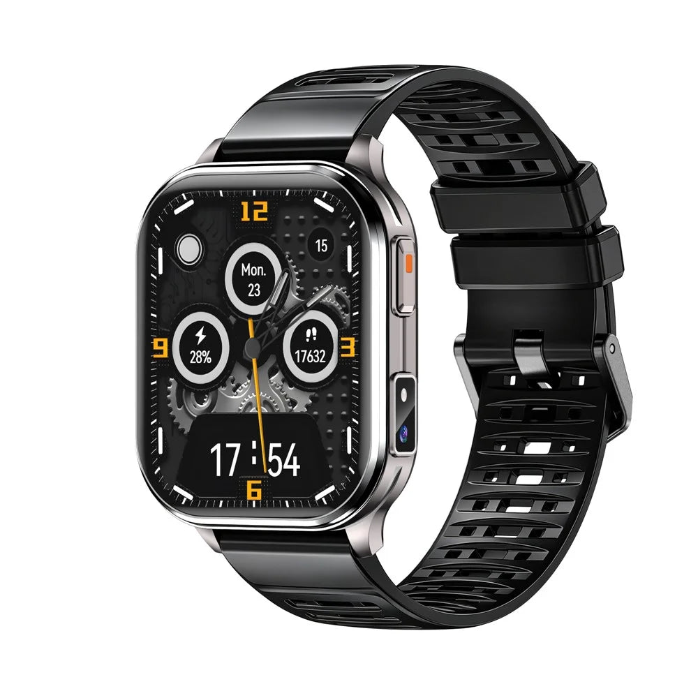 P60 Smart Watch 2.01 Inch HD Camera 670mAh IP67 Waterproof Bluetooth-compatible Call Health Sports Monitor - Black - 1