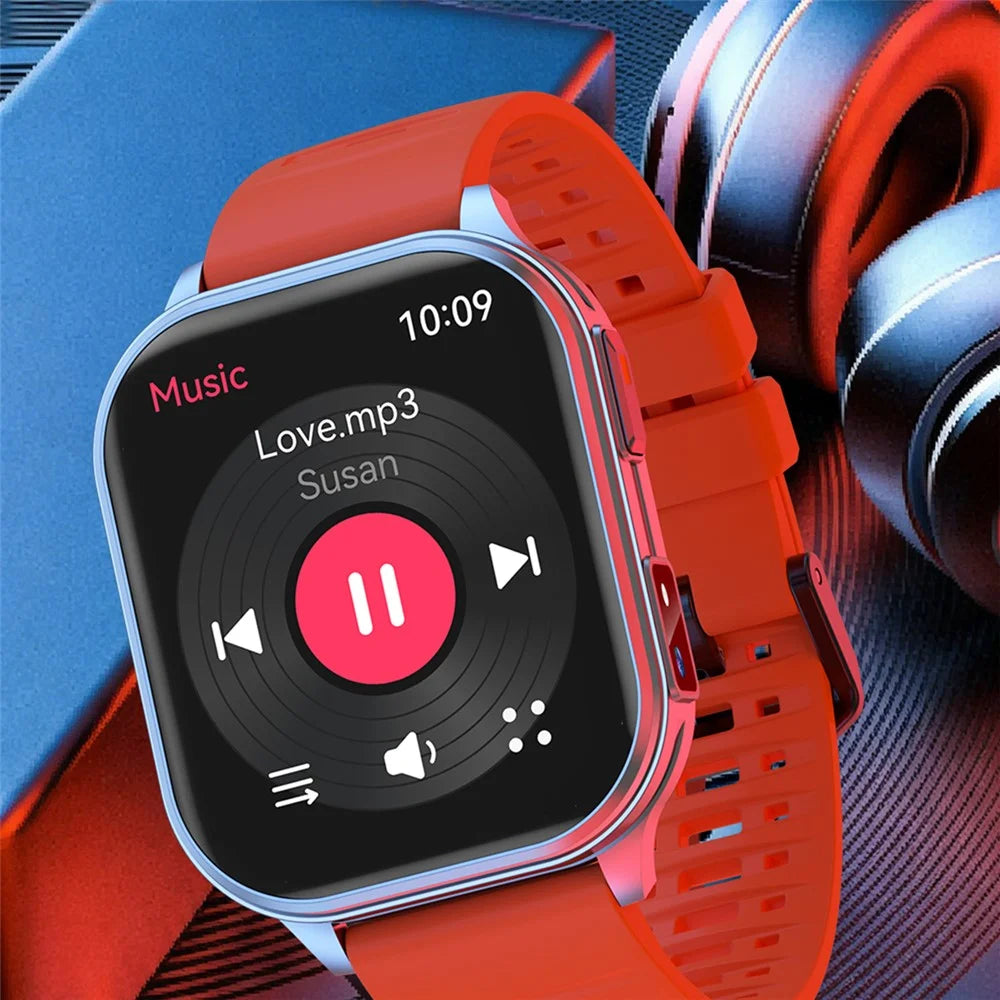 P60 Smart Watch 2.01 Inch HD Camera 670mAh IP67 Waterproof Bluetooth-compatible Call Health Sports Monitor - Black - 7