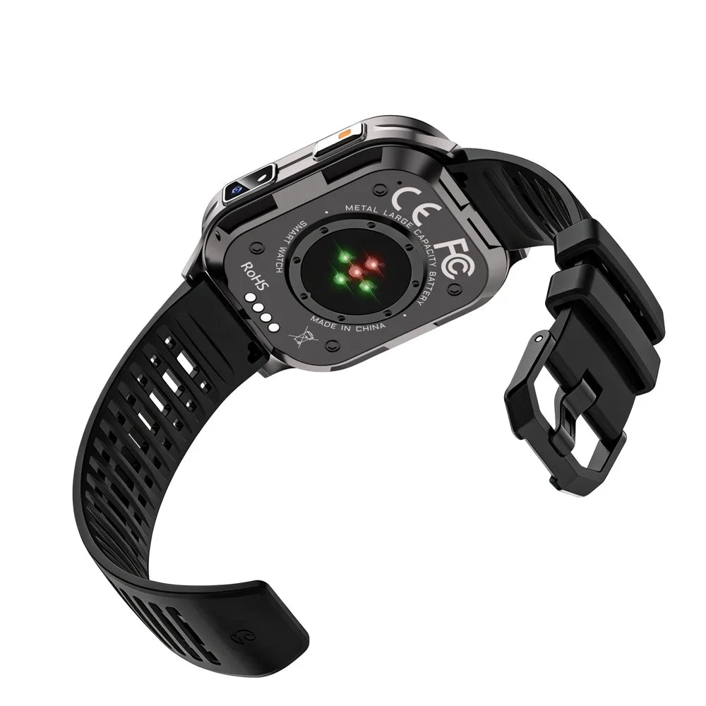 P60 Smart Watch 2.01 Inch HD Camera 670mAh IP67 Waterproof Bluetooth-compatible Call Health Sports Monitor - Black - 2