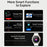 F8 Pro Outdoor Smart Watch 1.43 Inch AMOLED 530mAh 5ATM Waterproof LED Flashlight Health Monitor for Sports - Black - 6