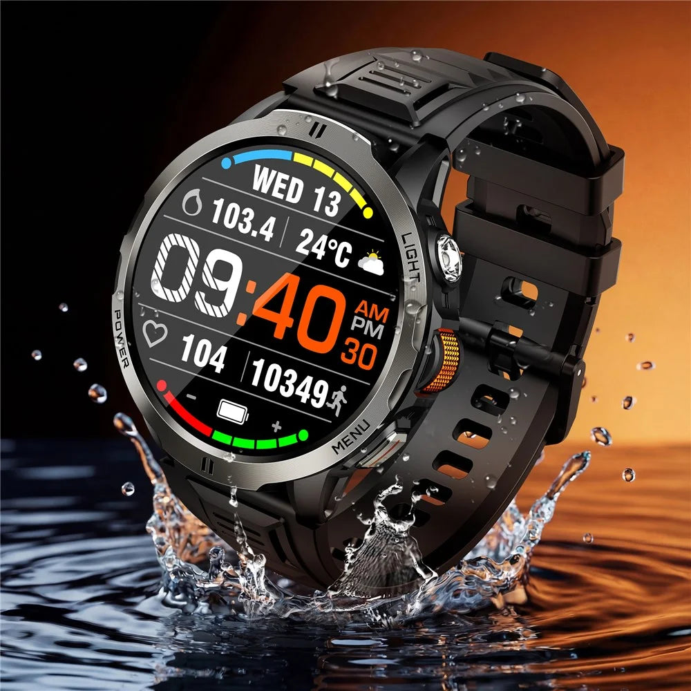 KT92 Smart Watch 1.7 Inch HD Display Bluetooth-compatible Call Encoder LED 1100mAh 3ATM Waterproof Health Monitor - Black - 7