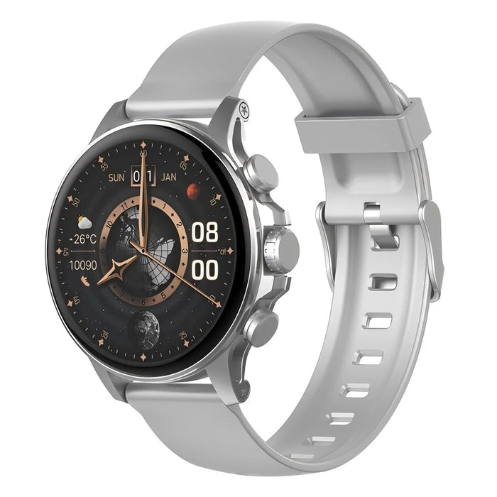 LDNIO SW01 Smart Watch 1.58 Inch AMOLED IP68 Waterproof Bluetooth-compatible Call Heart Rate Blood Oxygen Sleep Health Monitor - Silver - 1
