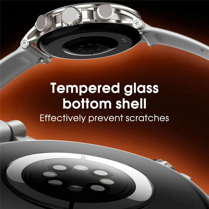 LDNIO SW01 Smart Watch 1.58 Inch AMOLED IP68 Waterproof Bluetooth-compatible Call Heart Rate Blood Oxygen Sleep Health Monitor - Silver - 3