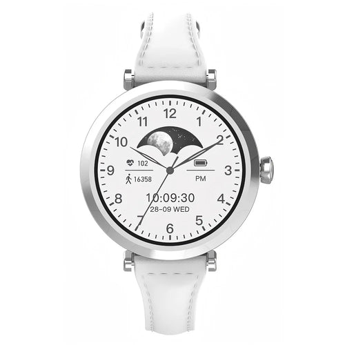 LDNIO SW02 Women Smart Watch 1.19 Inch AMOLED Bluetooth-compatible Call Heart Rate Blood Oxygen ECG Health Monitor - Silver - 1