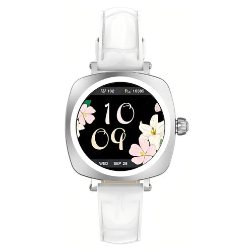 LDNIO SW03 Women Smart Watch 1.19 Inch AMOLED Screen Bluetooth-compatible Call Heart Rate Blood Oxygen ECG Health Monitor - Silver - 1