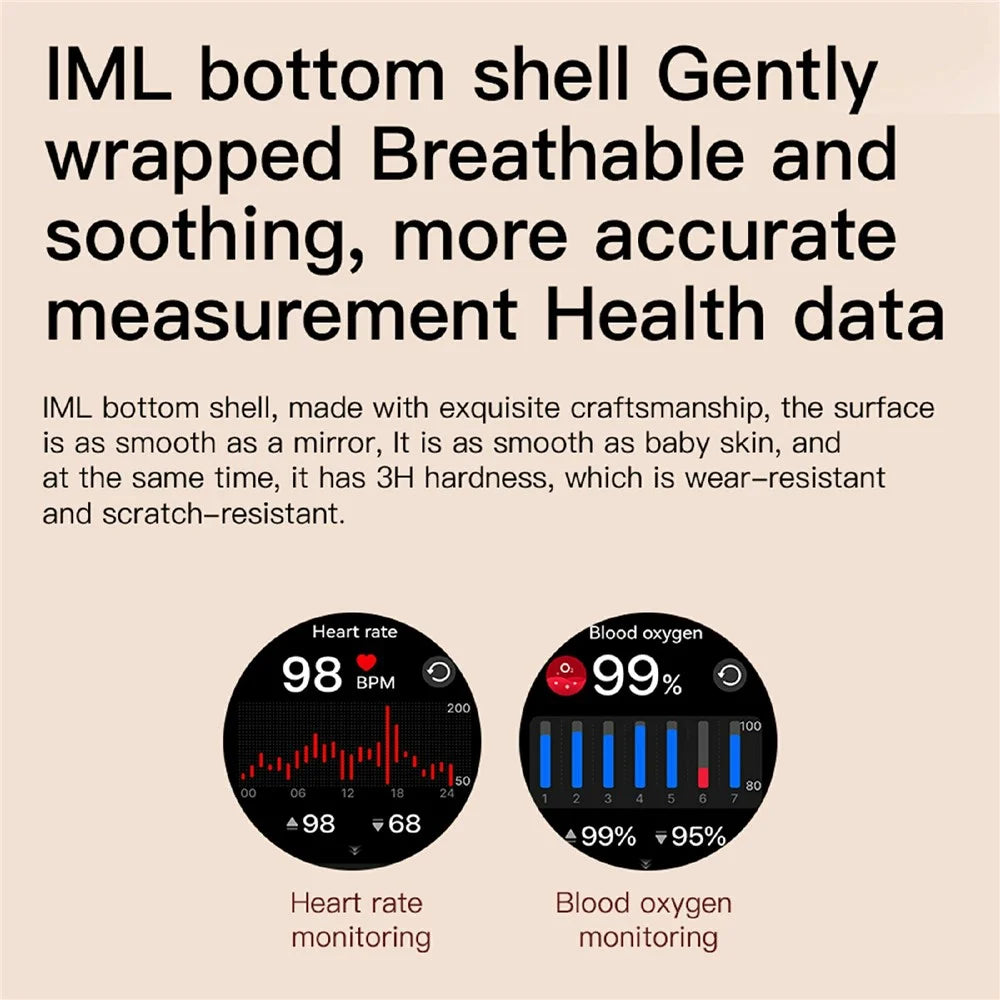 P61 1.27 Inch Screen Bluetooth-compatible Smart Watch for Women Health Monitor IP67 Waterproof Fitness Tracker - Gold+Pink - 3