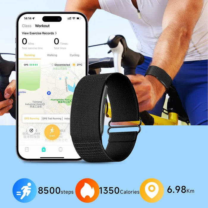 Y105 Screenless Smart Bracelet Heart Rate Blood Oxygen Health Monitor Wristband IP68 Waterproof - Tarnish - 4