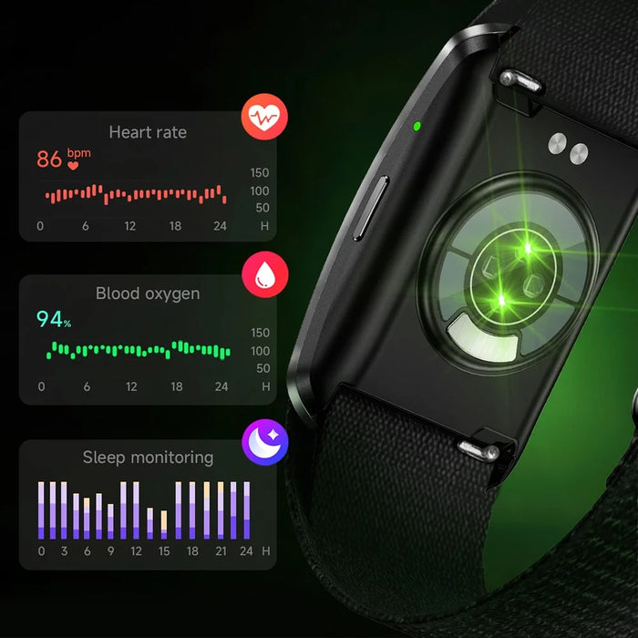 Y105 Screenless Smart Bracelet Heart Rate Blood Oxygen Health Monitor Wristband IP68 Waterproof - Tarnish - 5