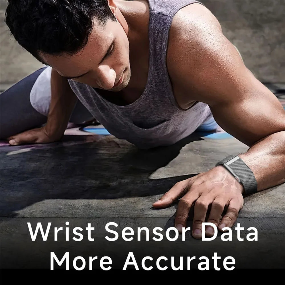 MF91 ECG Smart Wristband Fitness Tracker Heart Rate Blood Oxygen Sleep Monitor IP68 Waterproof Screenless Health Band - Black - 5